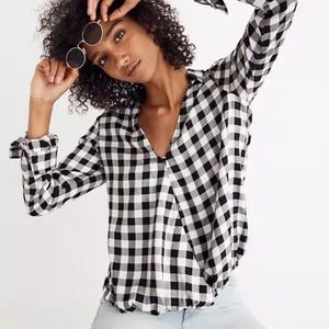 Madewell Buffalo Check Wrap Shirt